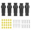 5pcs 2Pin Electrical Wire Connector SuperSealed IP67 Waterproof for Car Truck Motorcycle Ship