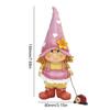 Resin Craft Garden Gnome Figurine Handmade Elf Dwarf Ornaments Cute Dwarf Miniatures  Table
