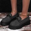 Fashion Women Platform Leather Loafers Shoes Flats Walking Sneakers Shoes Woman 2025 Trend Winter Fashion Oxford Shoes Zapatillas Mujer