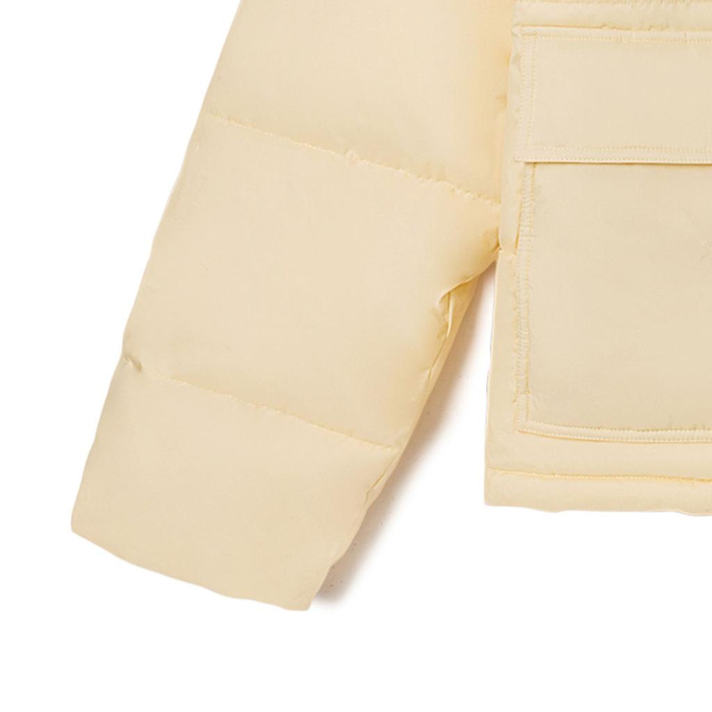 Vans Совместная однобрендовая однотонная хлопковая куртка с воротником-стойкой и карманом на молнии X Joe Freshgoods Верхняя одежда унисекс овсяного цвета VN0A7SQ2BR0