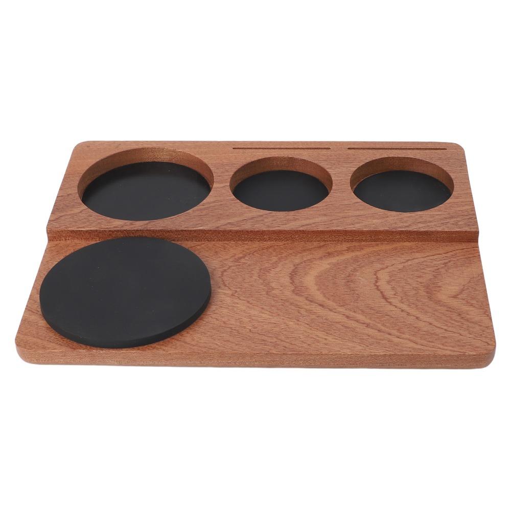 Anti-Slip Pads Wooden Tamping Mat Slip Proof Espresso Tamping Mat Tamper Holder For Espresso