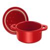 Staub Керамическая Мини-Кастрюля Круглая 10см (Вишнево-красный)
