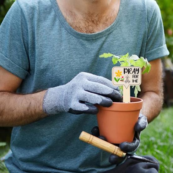 20 шт. Деревянные бирки для растений Деревенские этикетки для растений 20 стилей Садовые маркеры Бирки для горшечных растений Клумба для посадки цветов