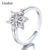 Классическое кольцо Lindon из медного сплава с цирконием, женские ювелирные изделия, свадебный подарок для вечеринки