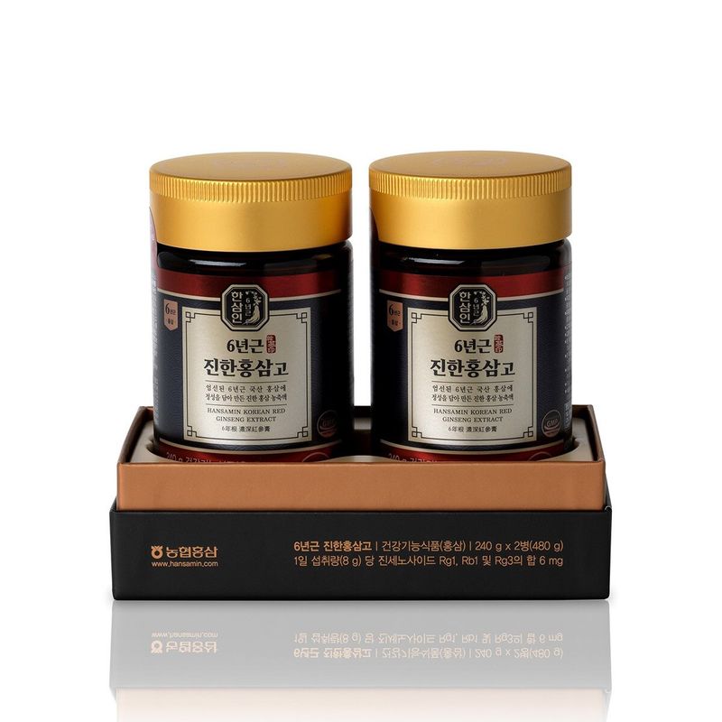 Хансамин Экстракт красного женьшеня 240г x 2шт