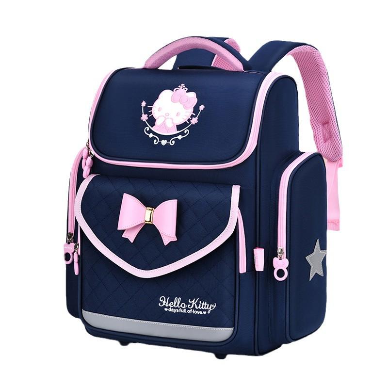 Рюкзак Hello Kitty: Легкий, Большой вместимости, Снижающий нагрузку, Защищающий позвоночник для девочек 1-6 классов