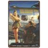 Military PinUp Girl Vintage Metal Tin Signs Sexy Army Lady Hot Woman Funny Wall Decor For Home Bar Pub Garage Coffee Man Cave