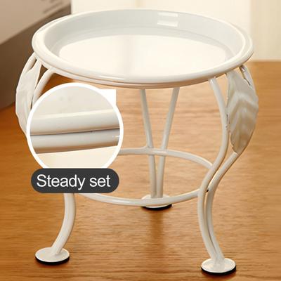 Металлическая подставка для растений с покрытием, трехногая стойка для горшков, круглая стойка для кашпо