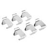 50Pcs Metal Christmas Lights Gutter Hooks Stainless Steel Christmas Lights Gutter Hangers S 20x14mm