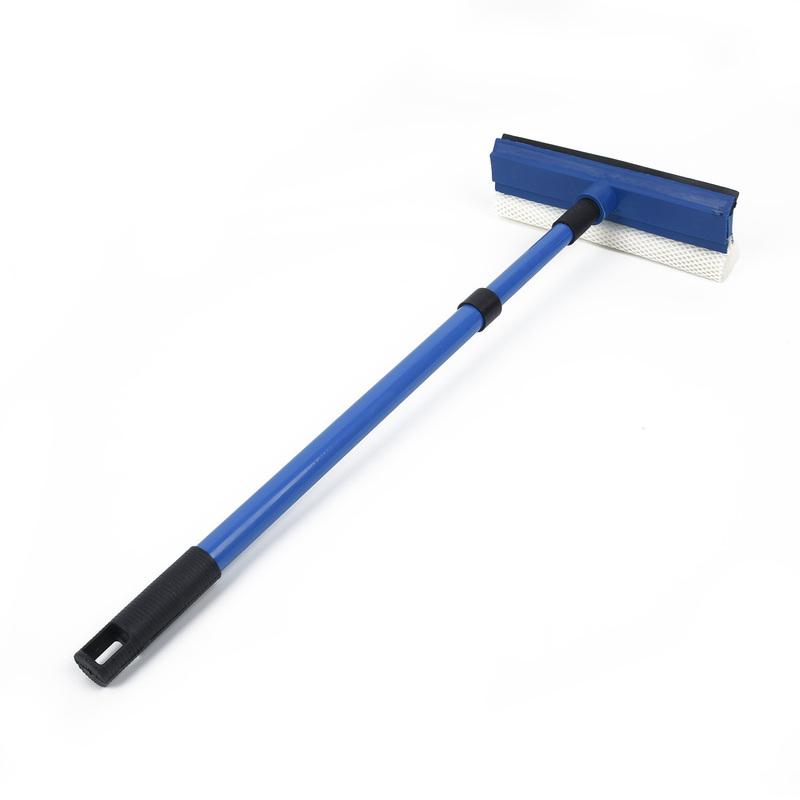 2 In 1 Wiper Long Handle Sponge Brush Telescopic Window Glass Cleaner Window Mop Squeegee Wiper Cleaning Tool