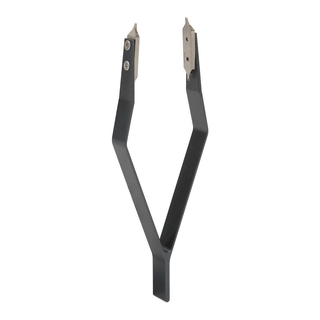 V-образный пинцет из нержавеющей стали серого цвета с пружинным стержнем для часового ремонта