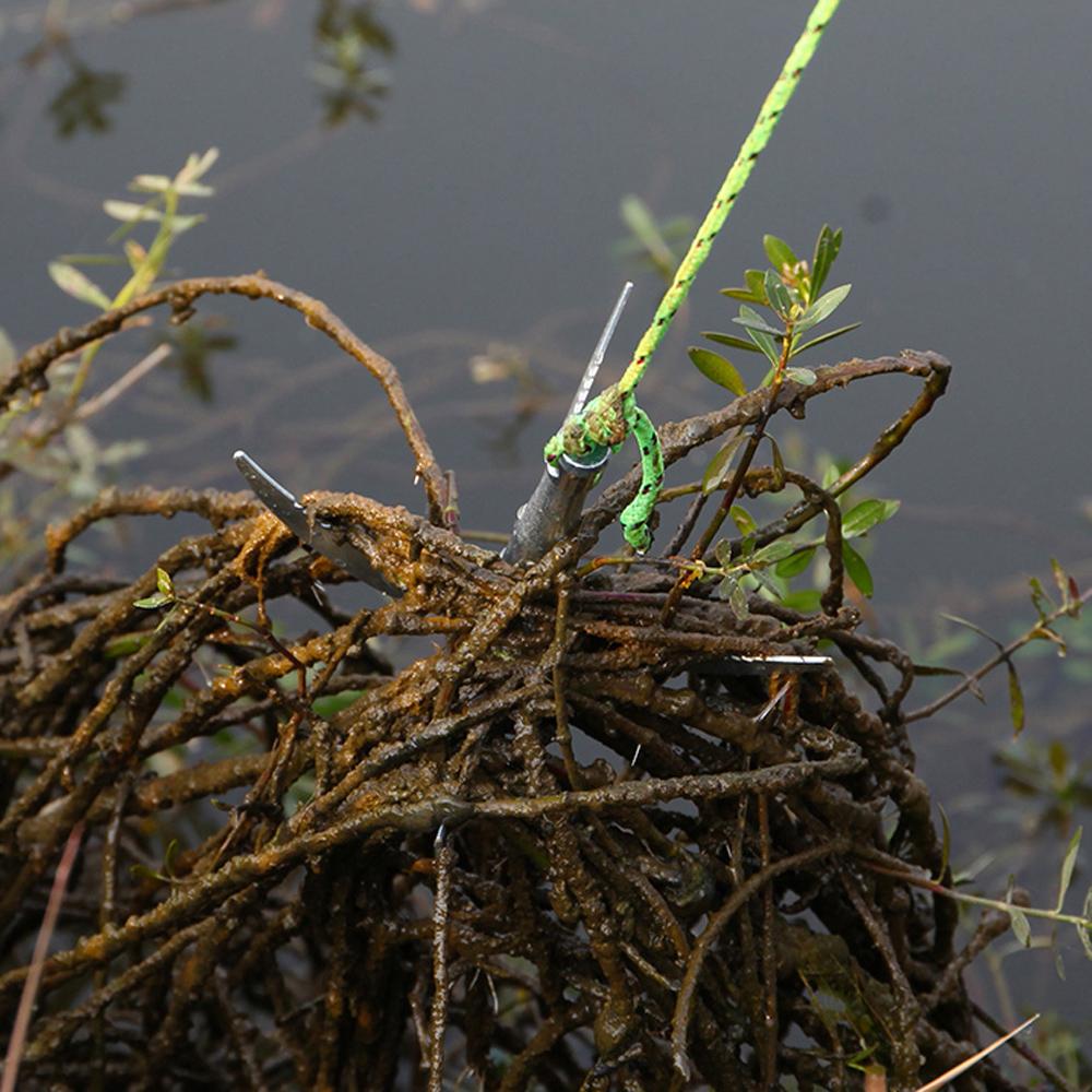 Складной 4-лапый якорь Коса Машина для резки водных растений Травы Острый нож Садовые инструменты Рыболовные аксессуары Снасти Новый