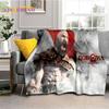 29 Style Kratos God of War Games Cartoon Blanket,Soft Throw Blanket for Home Bedroom Bed Sofa Picnic Travel Office Cover Gifts