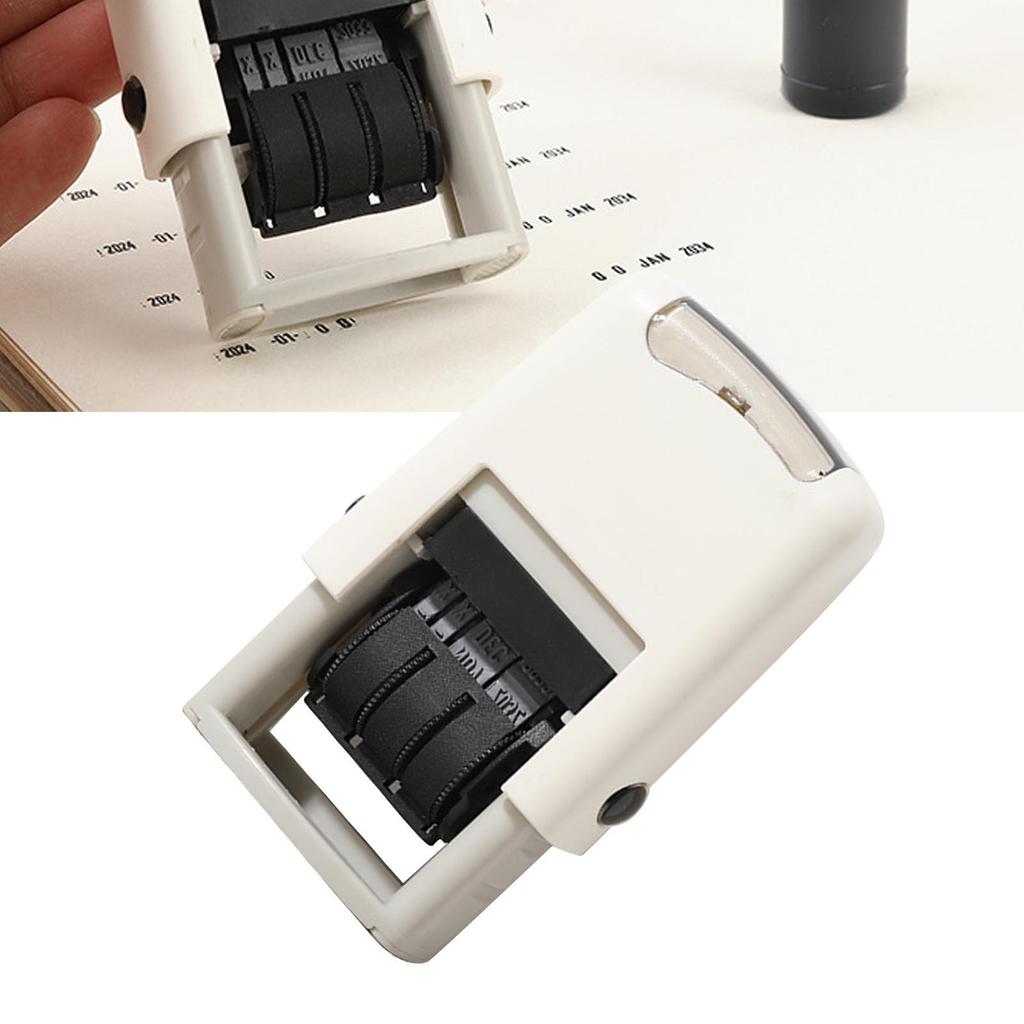 Штамп с датой 25x2,8 мм Английская дата Четкий отпечаток Быстросохнущий Самозаливной штамп