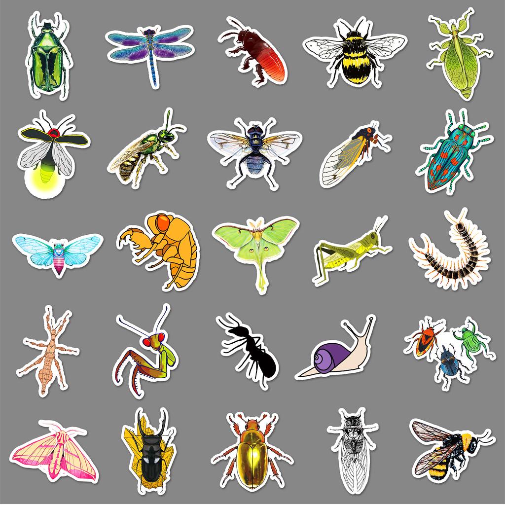 110 Insect Graffiti Personality Ladybug Children's Reward DIY Mobile Case Water Cup Luggage Stickers Waterproof