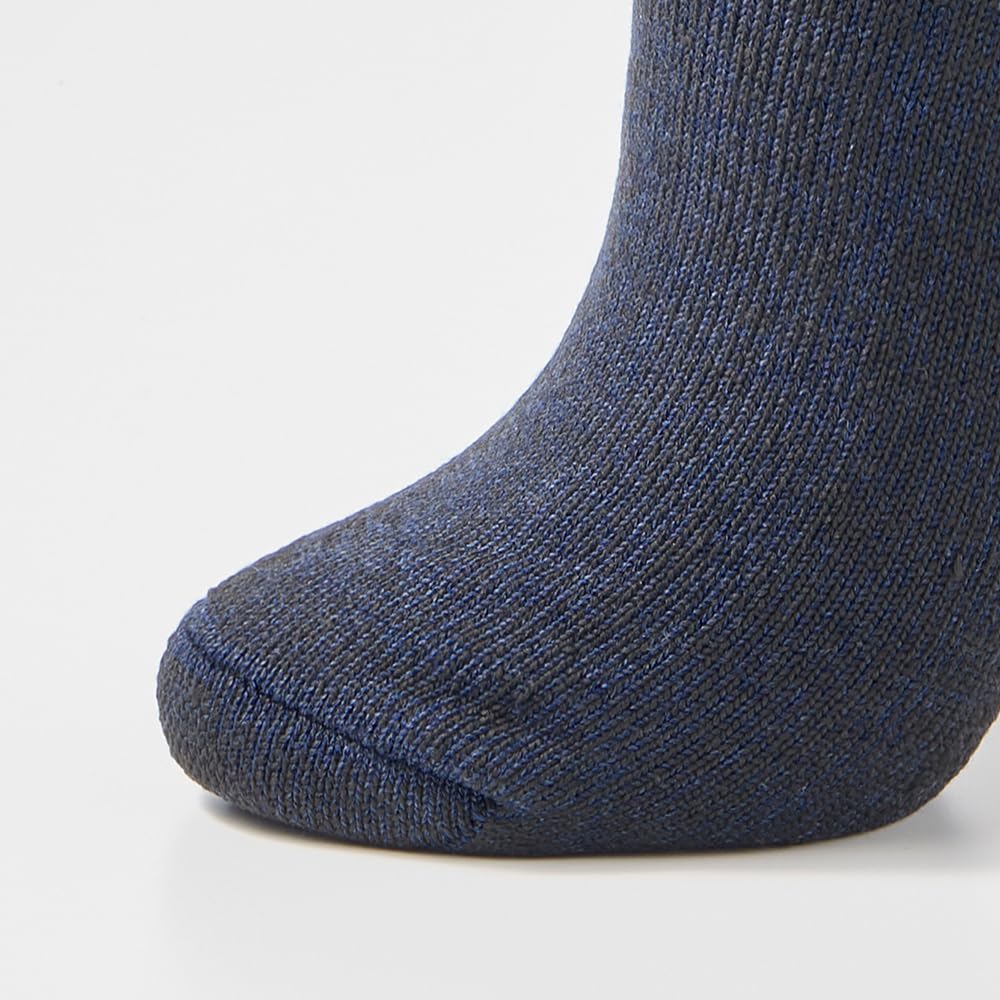 Gunze AGY302 Fire Acedron Теплая Комната Полный Ворс Черные Мужские Носки, Влагоотводящие, Теплогенерирующие, 3-слойные, Вязаные, Дезодорирующие,