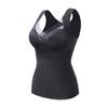Women's Winter Warm Lace Velvet Thermal Vest Embroidered Fixed One-Cup Slim Bottoming Thickened Underwear