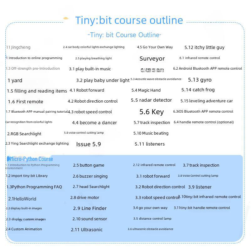 Microbit AI Vision Smart Car Kit: Graphical Programming & WiFi Video Education In Python