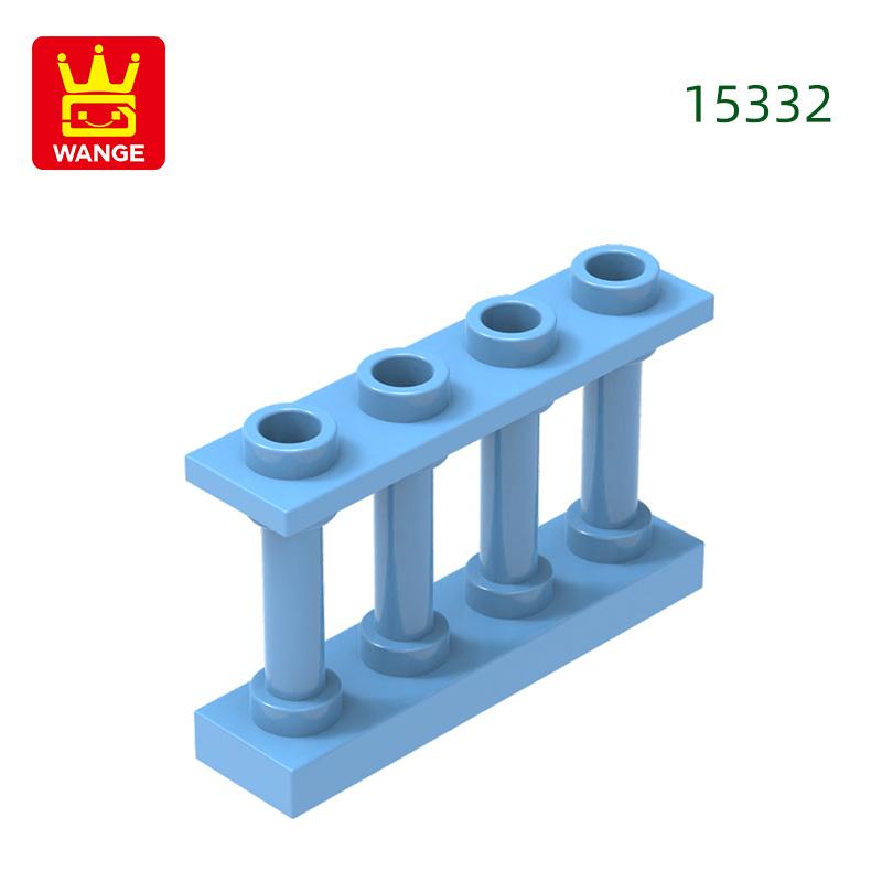 65Pcs/lot 15332 Fence Railing Construction Brick Moc Colour Castle Accessories Works With featuring Block DIY Children's playthings
