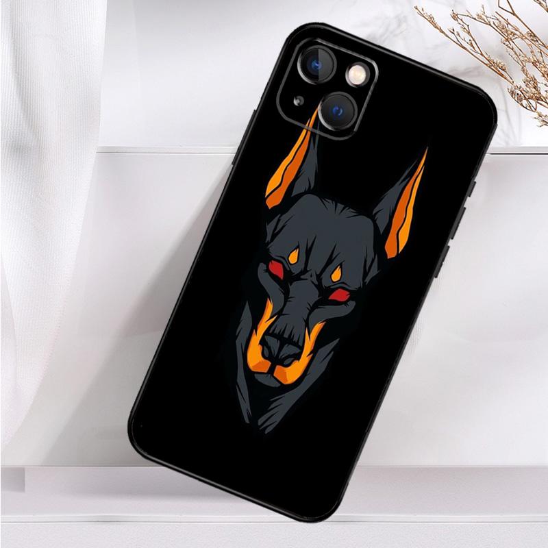 Такса Доберман Собака Ударопрочный Чехол Для iPhone 17 16 15 14 11 Pro Max Plus 12 13 Mini 16e 17 Air Чехол Для Телефона