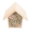 Bee House Hanging Harmless Eco Friendly Wooden Bee Box Habitat for Outdoor Garden Yard