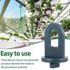 50Pcs Greenhouse Clip Fastener Sturdy Strong Plastic Slideway-Buckle Multi-use Support Accessories Pot Plant Hanger Fastening Gardening Supplies