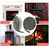 Heat Resistant Gasket Rope Kit 3 Pieces for Wood Stove Seal Fiberglass Rope and Flat Tape for Optimal Insulation