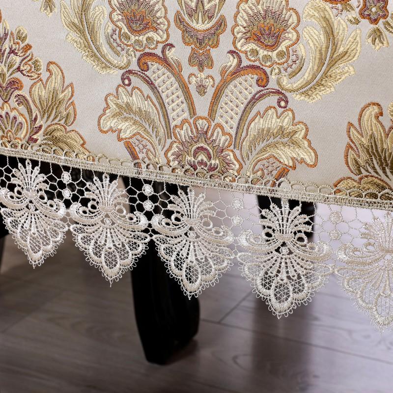 European Embroidered Tablecloth Vintage Home Decor Dining Coffee Table