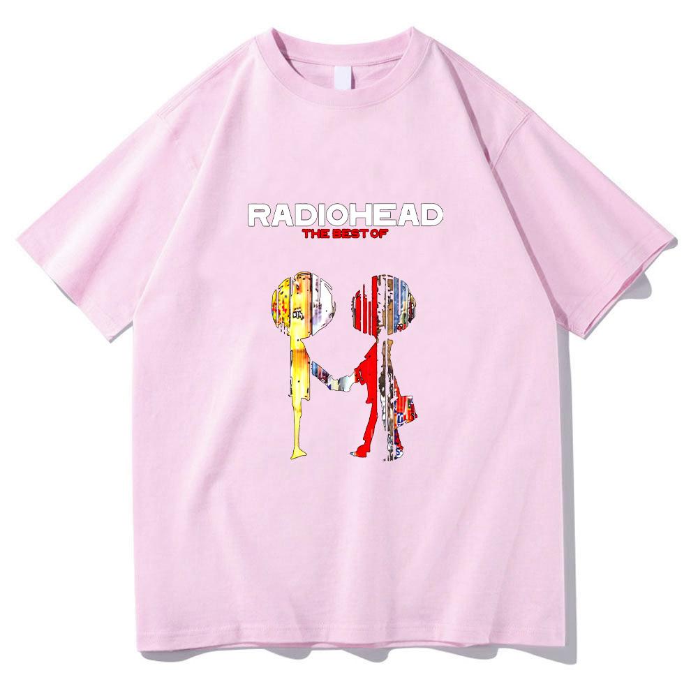 Radiohead The Best of Vintage Rock Band T-shirts Music Album Graphic TShirt Hip Hop Unisex Fashion Vintage Streetwear Cotton Tee