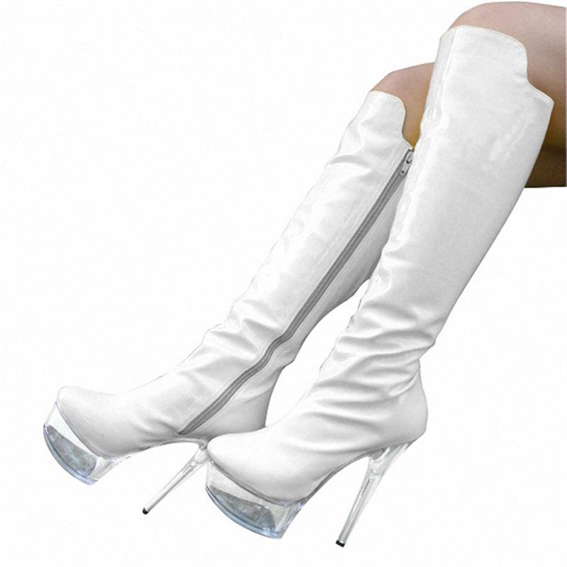 Летние ботфорты с круглым носком, черная клеевая подошва, супервысокий каблук 15 см, женские ботинки в британском стиле, размеры 34-46