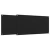 Kitchen Backsplashes 2 Pcs Black 80x60 Cm Tempered Glass