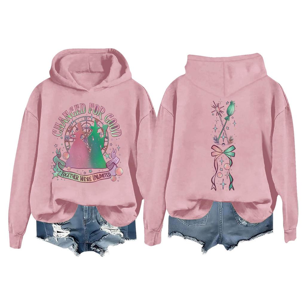 Женская повседневная толстовка с длинным рукавом и принтом Bad Witch