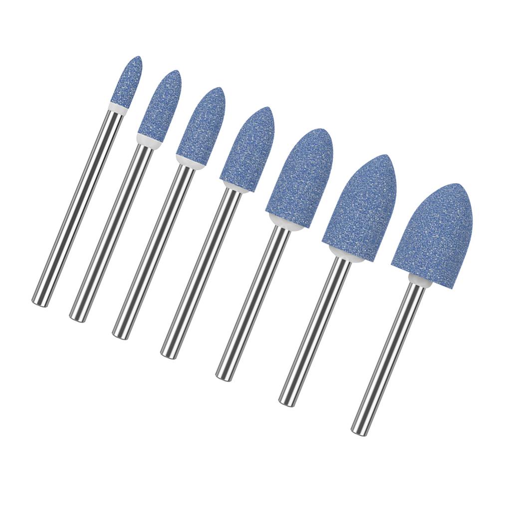 Премиальная абразивная шлифовальная головка для полировки металла и камня с прочным хвостовиком 3 мм, насадка для роторного инструмента