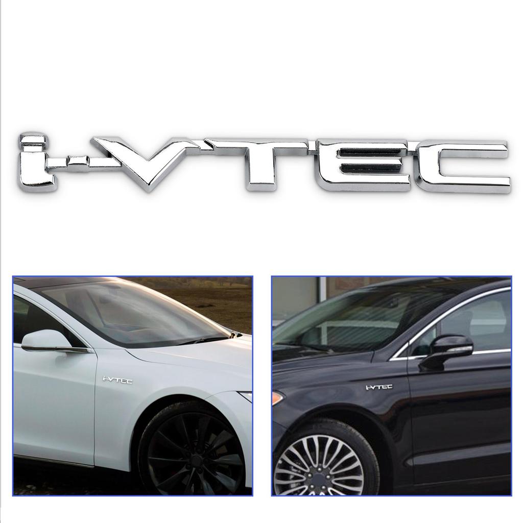3D Металлическая i-VTEC Наклейка Эмблема Задняя Крышка Багажника Турбо Крыло Серебристый/Черный/Красный