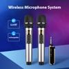 Wireless Microphone System with Handheld Mic UHF Professional Dynamic Microphones for Home Cinemas