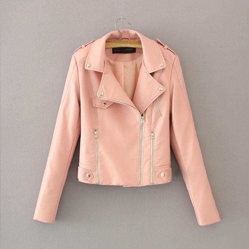 МОДНАЯ одежда Новая весенняя одежда Женская маленькая кожаная одежда Женская короткая куртка из искусственной кожи с воротником-стойкой Тонкая велосипедная куртка Цельная одежда