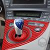 Для Toyota Prius 3th 2010 2011 2012 2013 2014 2015 аксессуары из углеродного волокна коробка переключения передач панель наклейка отделка салона