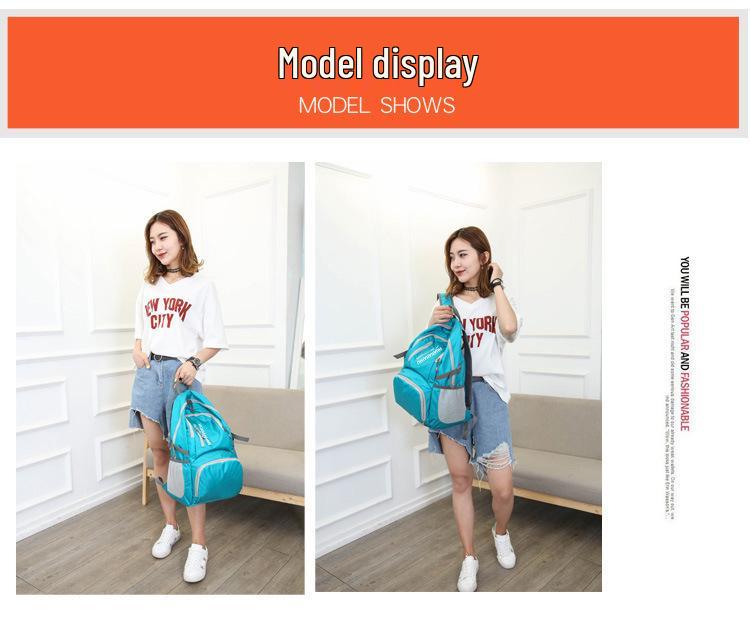 Легкий водонепроницаемый складной рюкзак для активного отдыха - Большая вместимость, складной походный рюкзак.