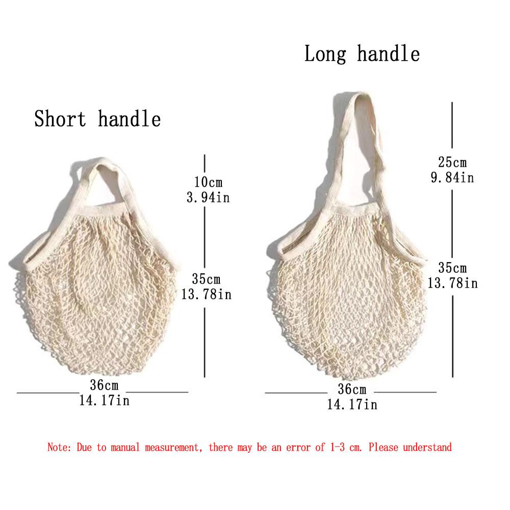 Портативная хозяйственная сумка для фруктов и овощей, красочная хлопковая, многоразовая, для продуктов - экологичная и биоразлагаемая сумка, сетка для хранения