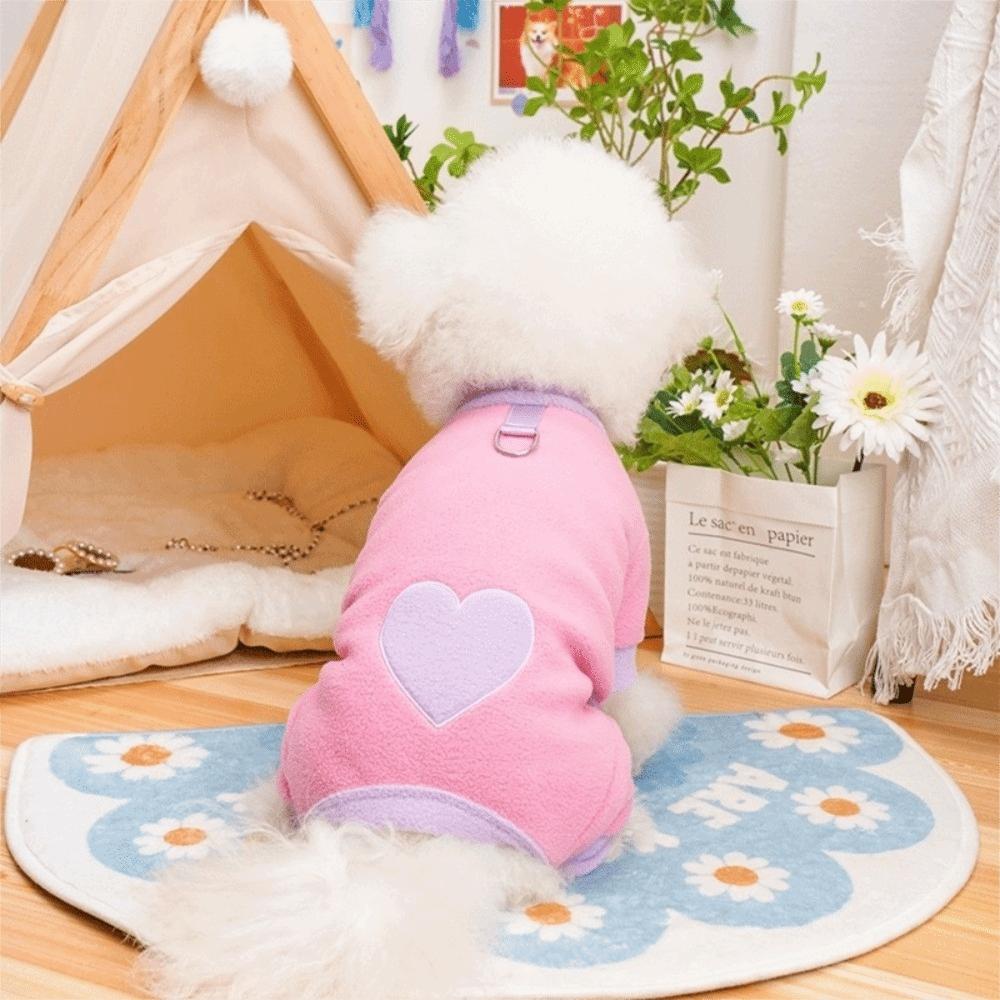 Warm Dog Towing Suit Comfortable Dog Four Legged Clothing Dog Pajamas  Autumn Winter