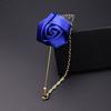 1pc New Brooch Pin Boutonniere Stick Suit Lapel Leaf Wedding Men Gift Rose Flower Men Jewelry Golden Fashion  Delicate Jewelry