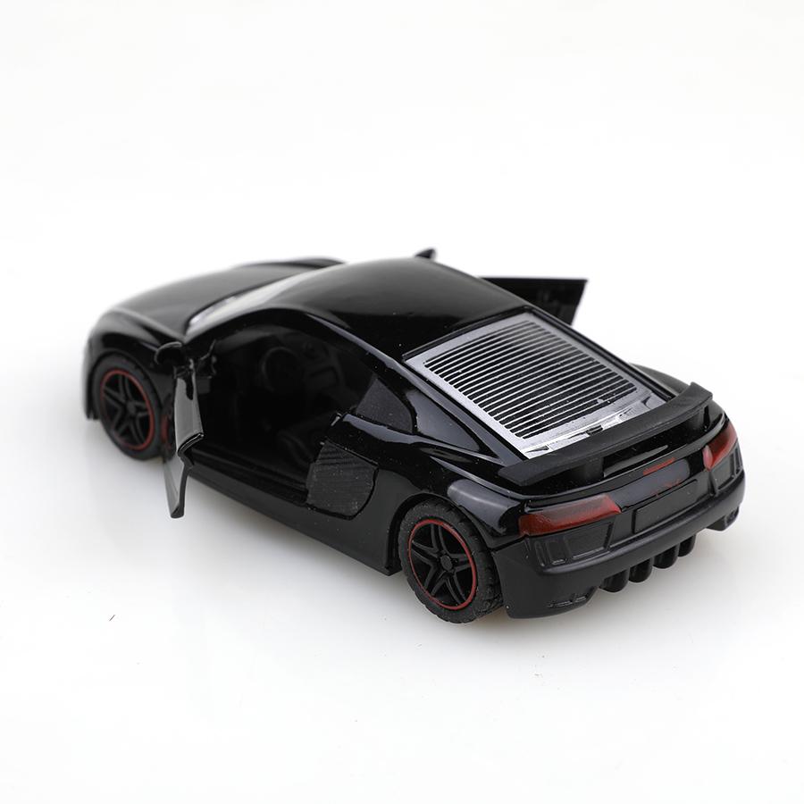 (Упакованный)1:43 R8 Гоночный автомобиль, Модель автомобиля из сплава, Симулированное транспортное средство, Детский автомобиль из сплава, Модель игрушки для мальчика, Украшения для автомобиля