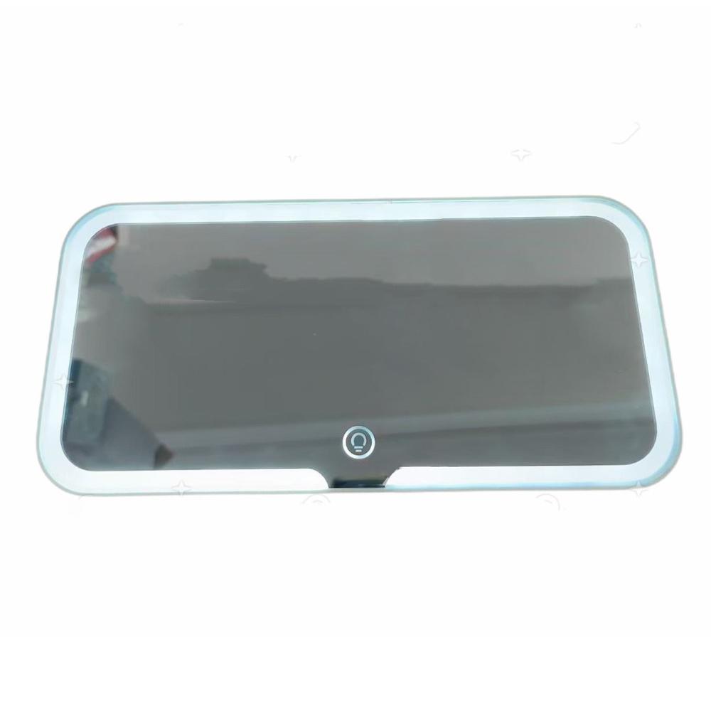 Car Sun Visor Vanity Mirror Big 3 Light Modes Rechargeable Car Makeup Mirror Touch Control Car Light Up Mirror Universal