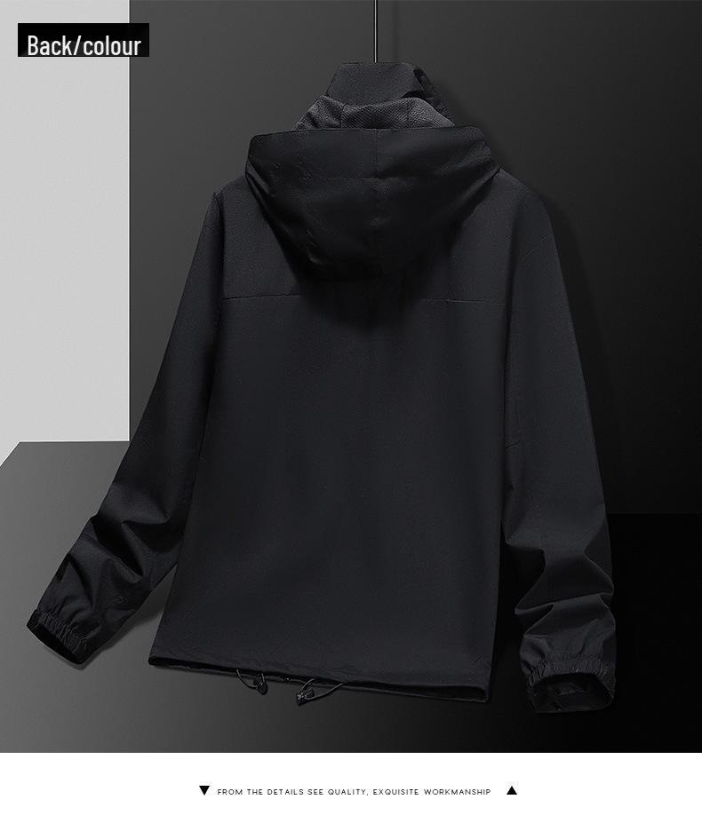 Мужская повседневная спортивная куртка с капюшоном для молодежи, 2024