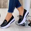 Women Casual Sneakers Side Zipper Platform Plus Size Vulcanized Shoes 2024 New Spring Flat Bottomed Casual Shoesoes