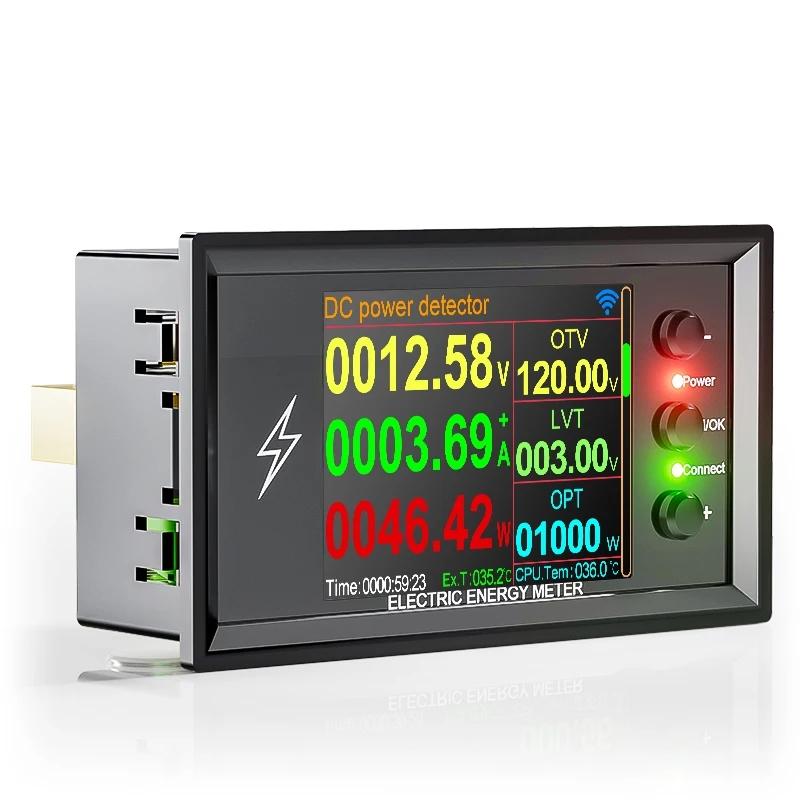 DT20 DC Meter Тестер емкости литиевой батареи 420 В 30 А-600 А Напряжение постоянного тока WiFi Онлайн-версия Двунаправленный амперметр