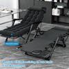Folding Lounge Chair Versatile Foldable Patio Recliner Adjustable Patio Recliner with Headrest Cushion for Home Office
