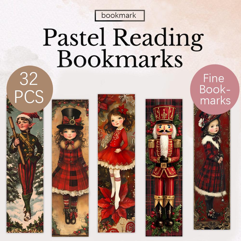 32 шт., Закладки из грецкого ореха, Сезон «Снова в школу», Рождество, Хэллоуин, День учителя, подходят для читателей и в качестве подарков на день рождения.