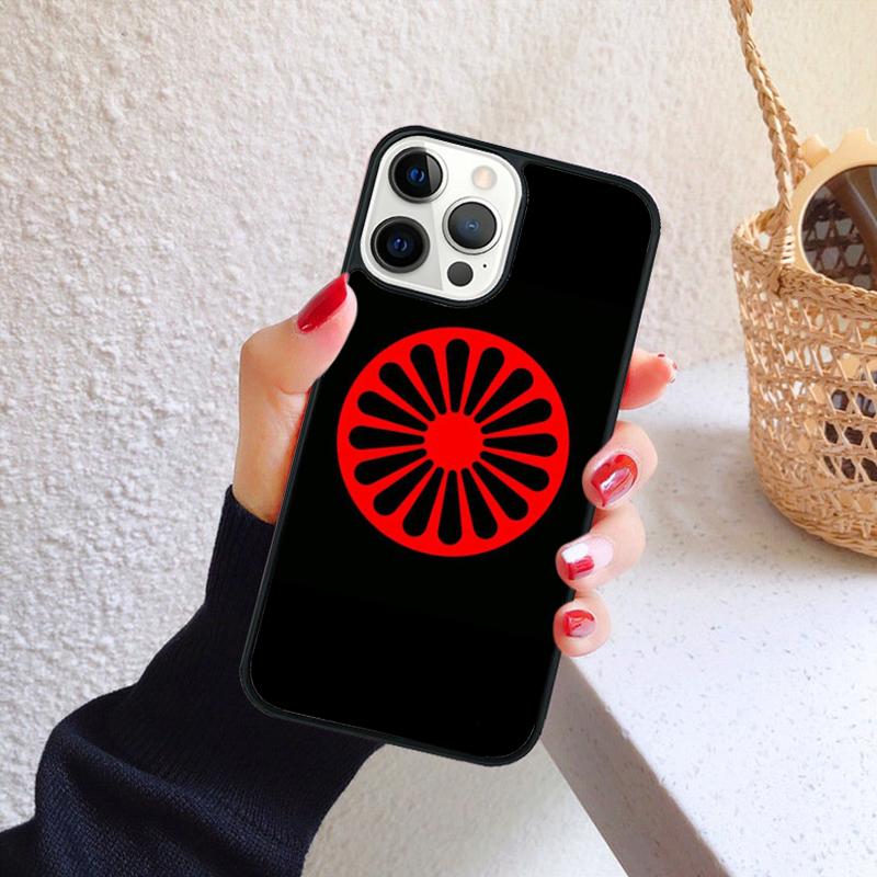 Чехол для телефона с флагом цыган Рома для iPhone 17 Air 16 Coque 15 14 12 13 PLUS 11 PRO MAX Задняя крышка Fundas Shell