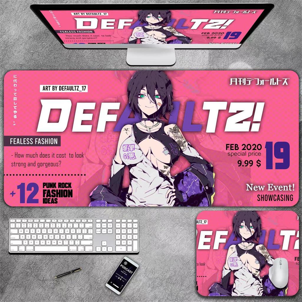 Коврик для клавиатуры и мыши в стиле аниме для девочек, подходящий для киберспорта, офиса и настольного использования.